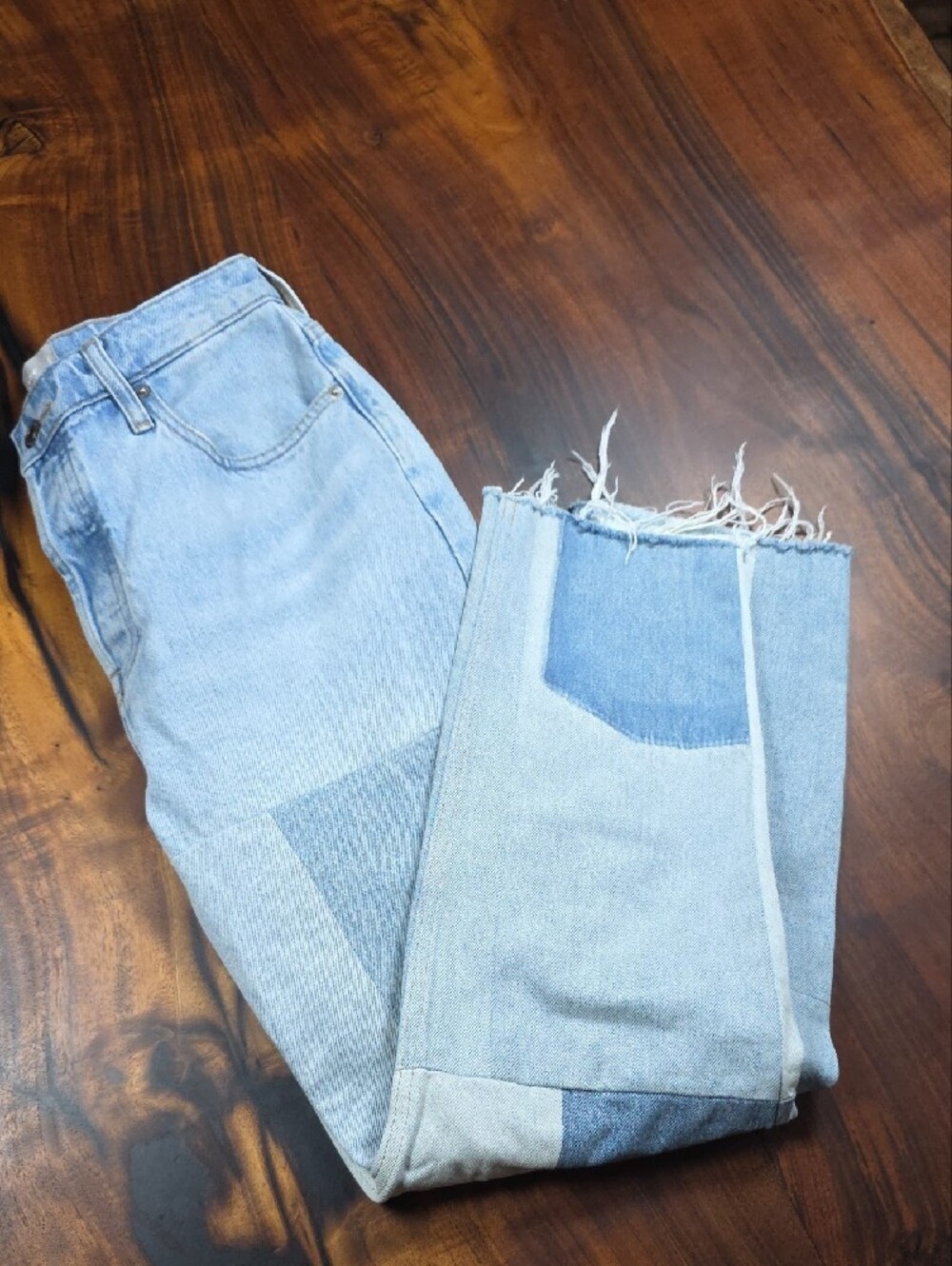 Everlane Light Blue Patchwork Streetwear✨️Y2K✨️SKATER GIRL✨️ - Picture 8 of 8